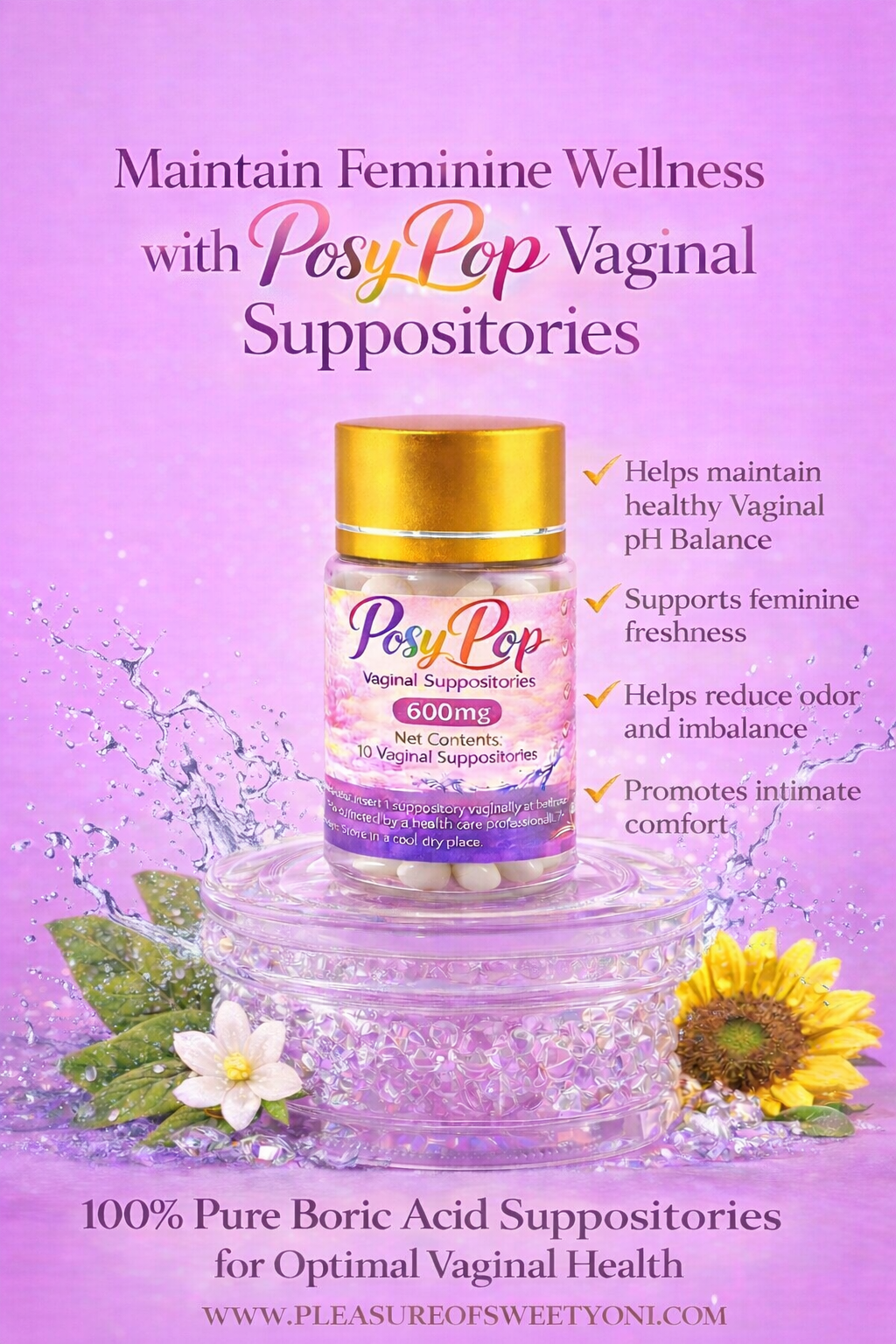 POSY POP™ Vaginal Suppositories